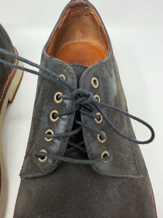 Frye men\'s shoes 11 black leather lace up derby *flaw* main image 5